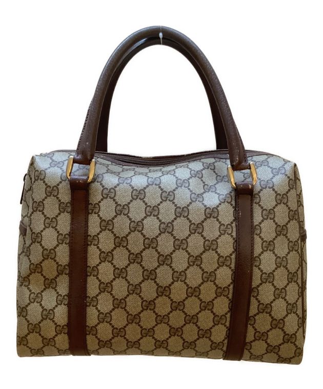 中古・古着通販】GUCCI (グッチ) ミニボストンバッグ ブラウン 