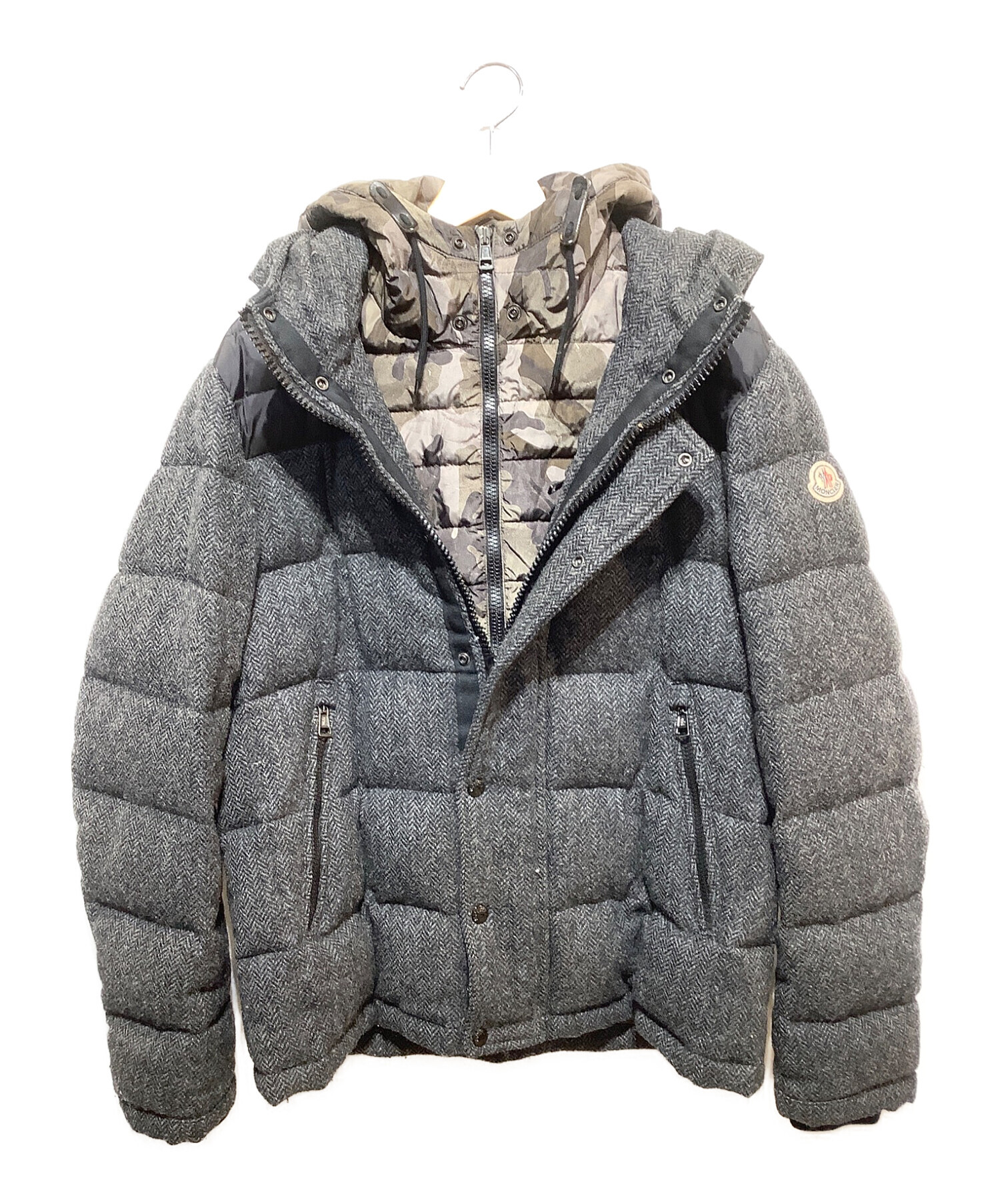 中古・古着通販】MONCLER (モンクレール) ダウンジャケット グレー 