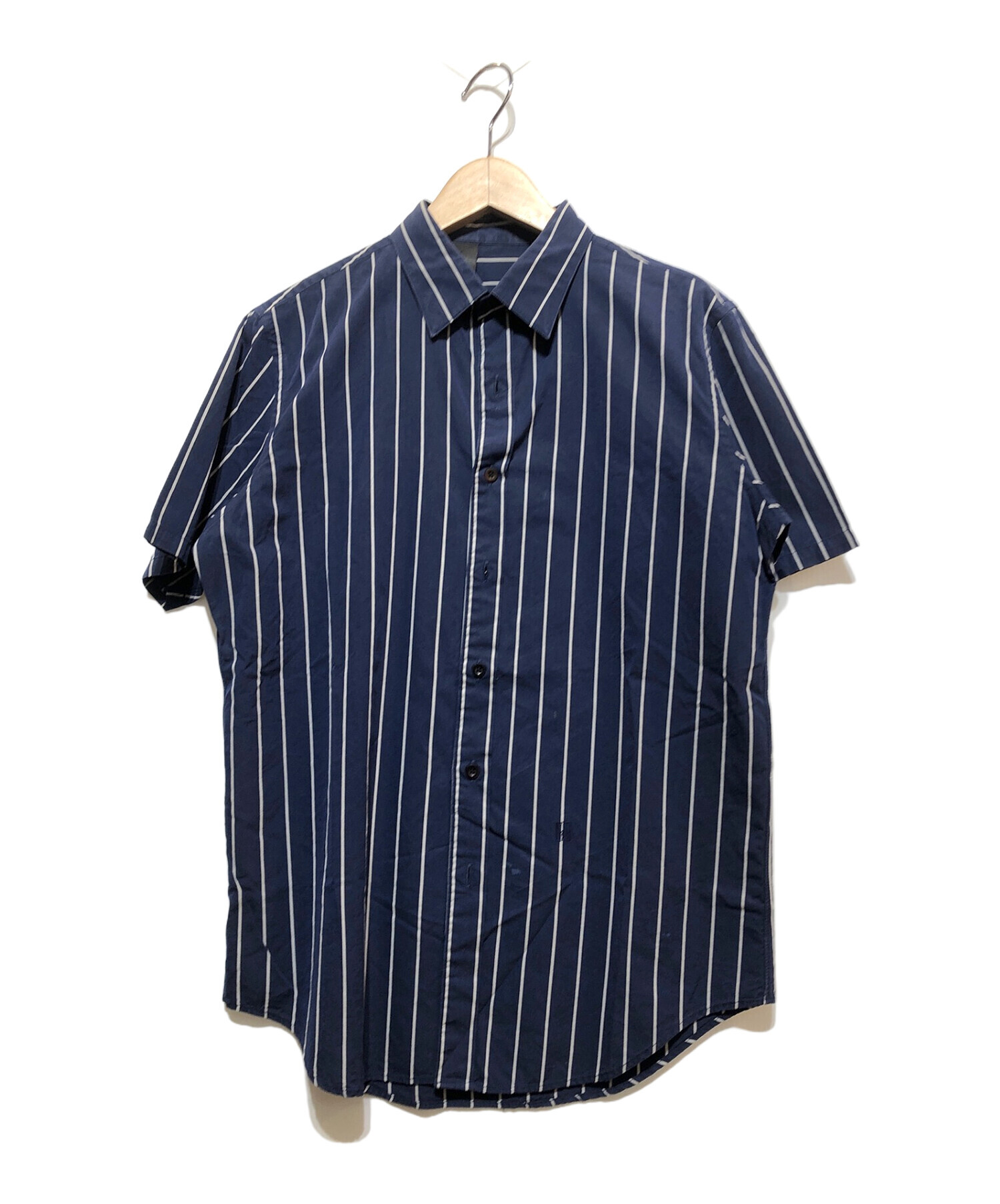 中古・古着通販】N.HOOLYWOOD (エヌ ハリウッド) 半袖シャツ ネイビー 