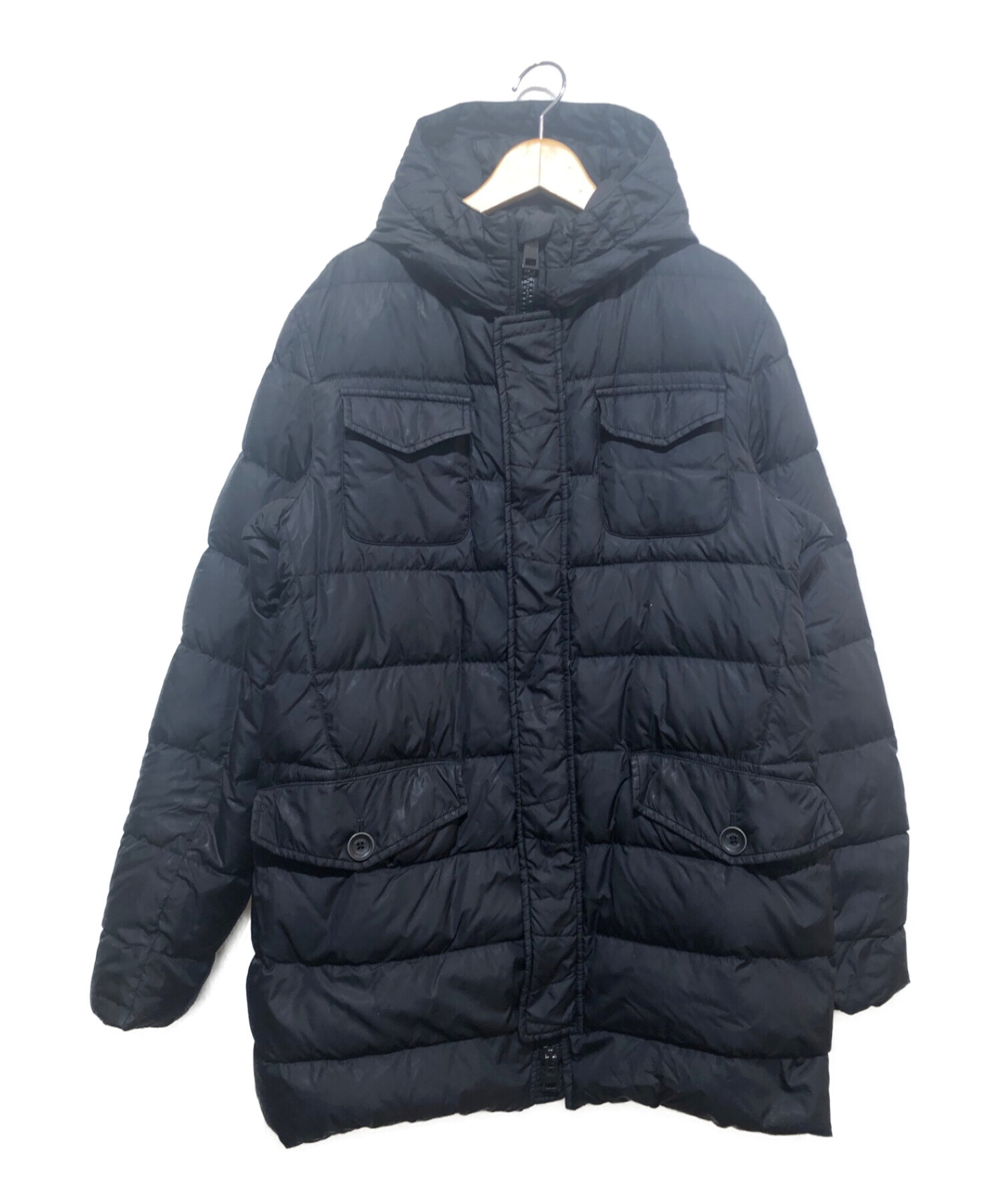 中古・古着通販】HERNO (ヘルノ) ダウンコート ブラック サイズ:48 