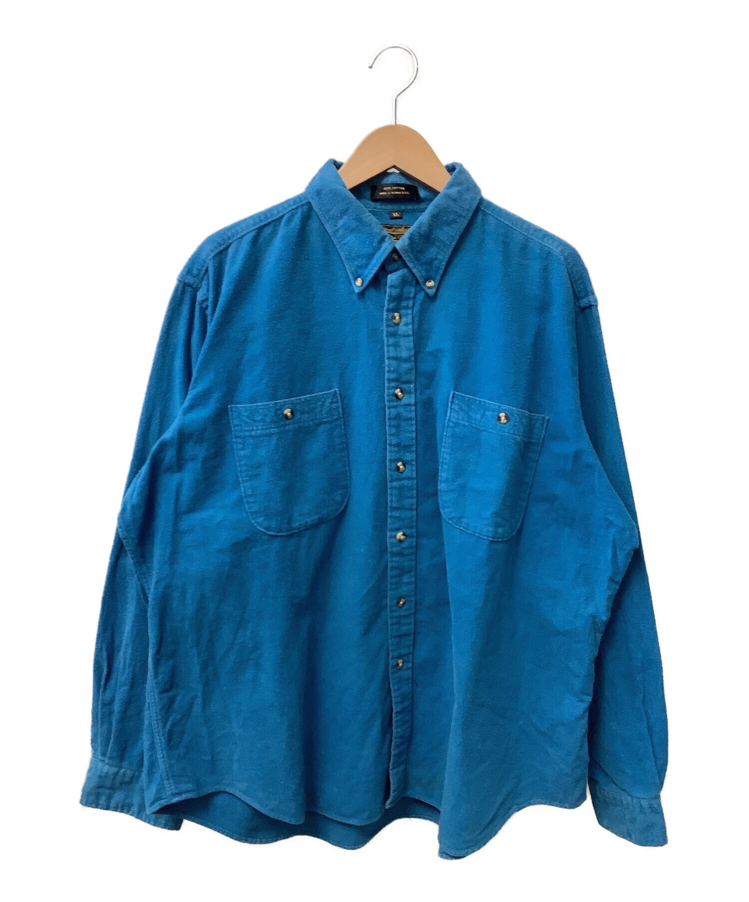 Eddie Bauer (エディーバウアー) ボタンダウンシャツ ブルー サイズ:XL