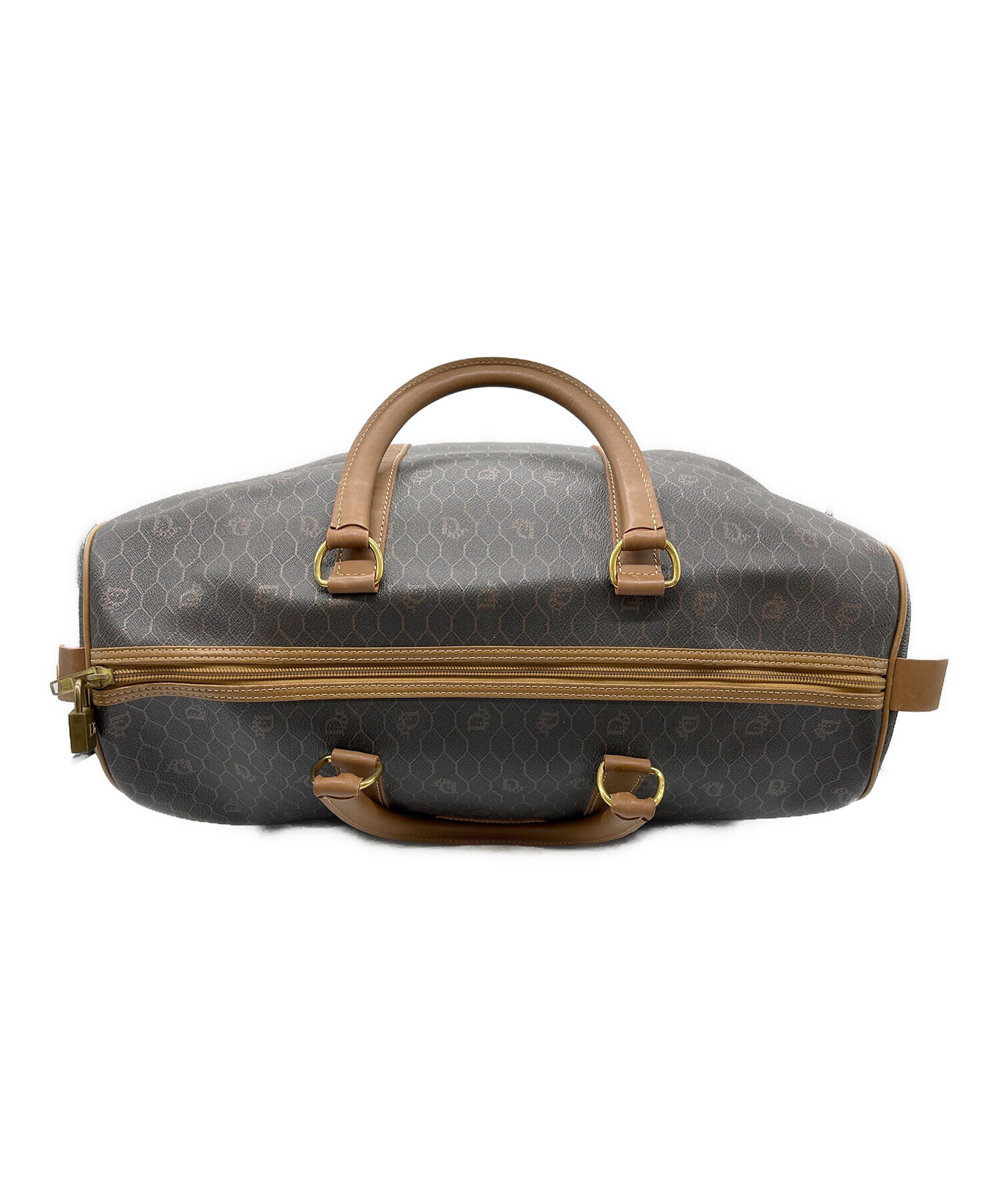 Christian Dior クリスチャンディオール ハニカム柄 ボストンバッグ