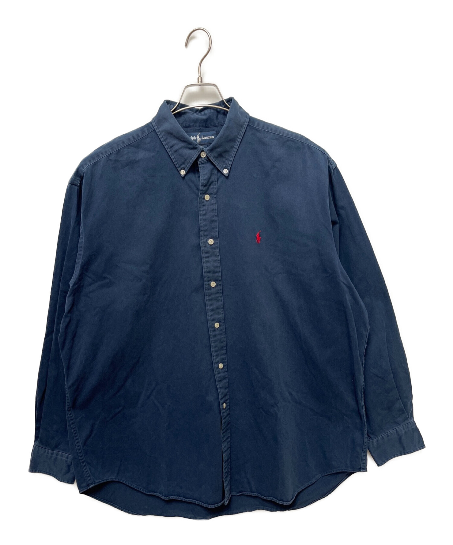 RALPH LAUREN (ラルフローレン) オーバーサイズシャツ ネイビー サイズ:XL