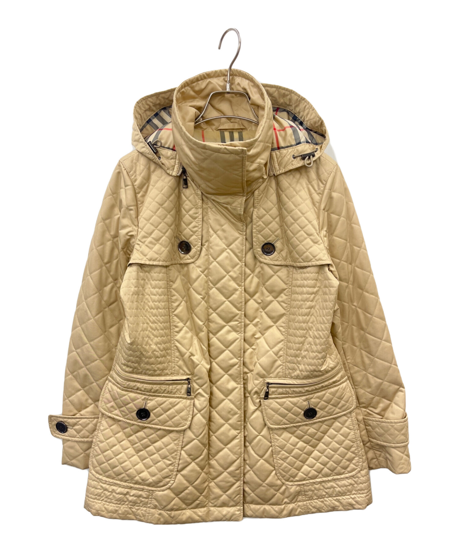 中古・古着通販】BURBERRY (バーバリー) キルティングコート ベージュ 