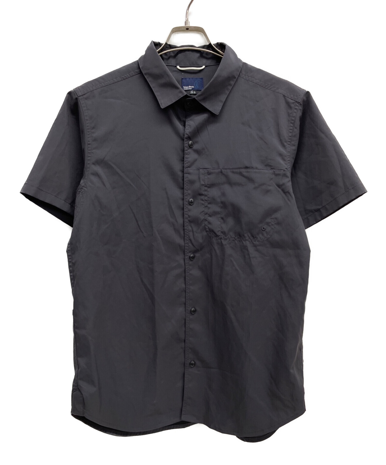 ティートンブロス 半袖シャツ Lサイズ ネイビー teton bros ティートンブロス 半袖シャツ Lサイズ ネイビー teton bros