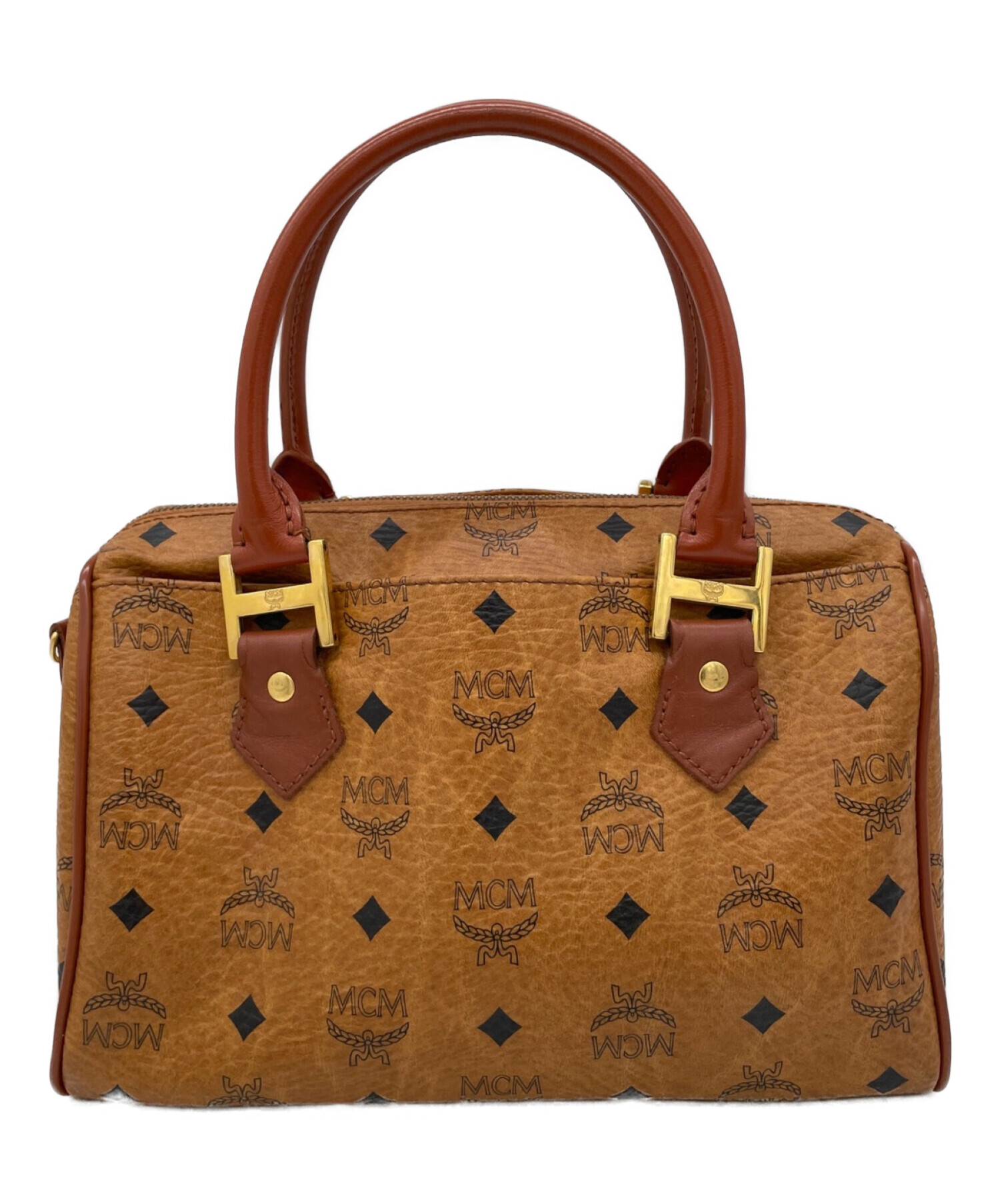 中古・古着通販】MCM (エムシーエム) ミニボストンバッグ ブラウン 