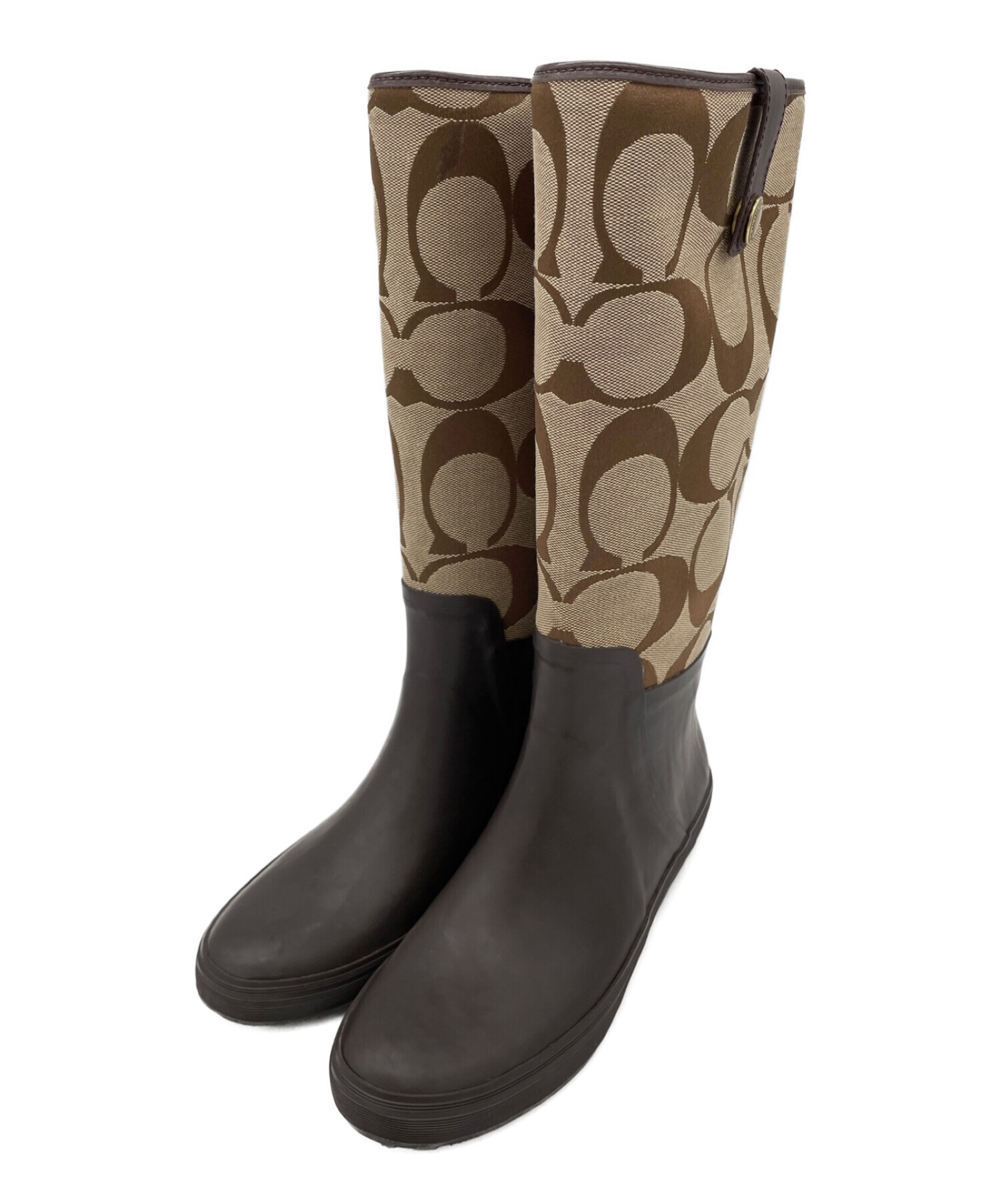 COACHレインブーツ24センチ