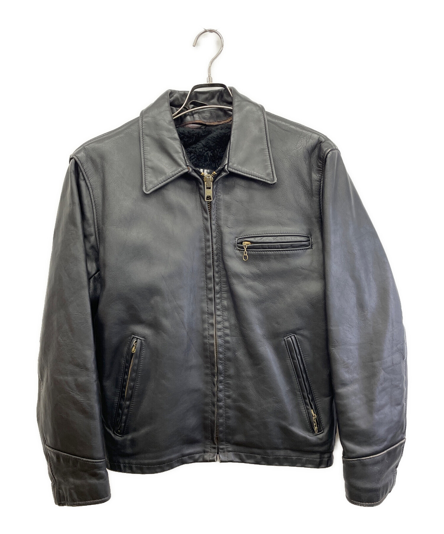 中古・古着通販】Schott (ショット) レザージャケット ブラック サイズ 
