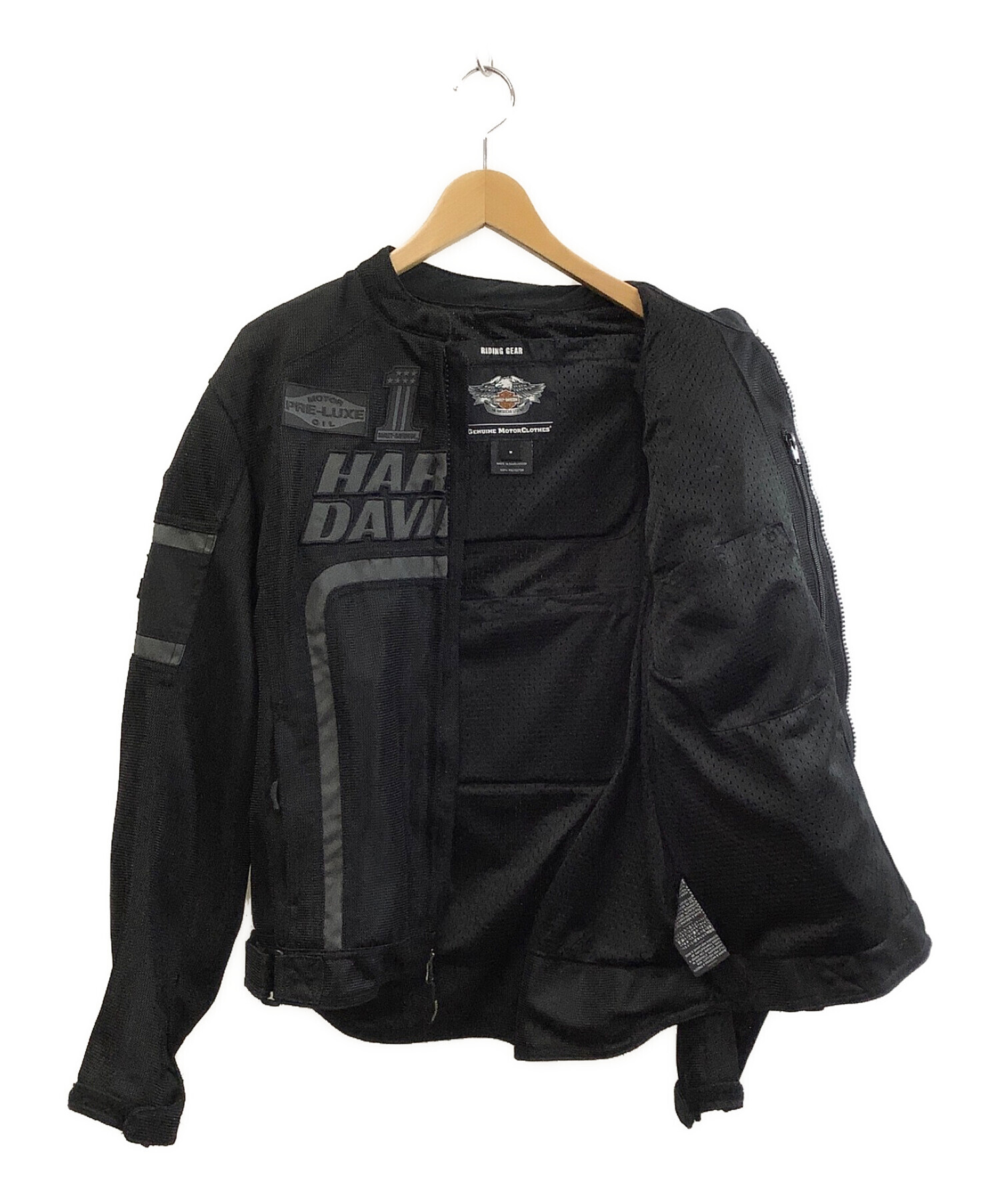 HARLEY-DAVIDSON (ハーレーダビットソン) ナイロンメッシュジャケット ブラック サイズ:M
