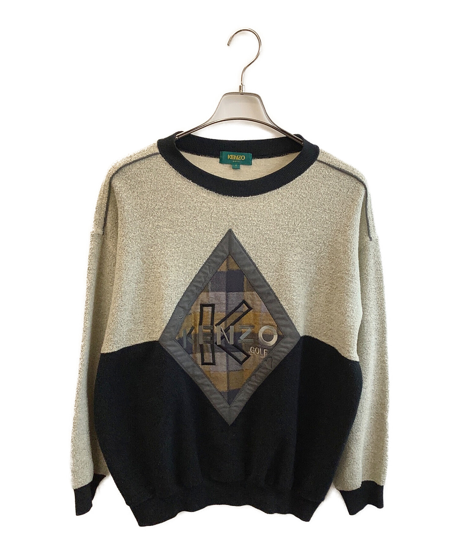 KENZO ゴルフ ヴィンテージスウェット KENZO GOLF L/S Logo Polo Shirt 