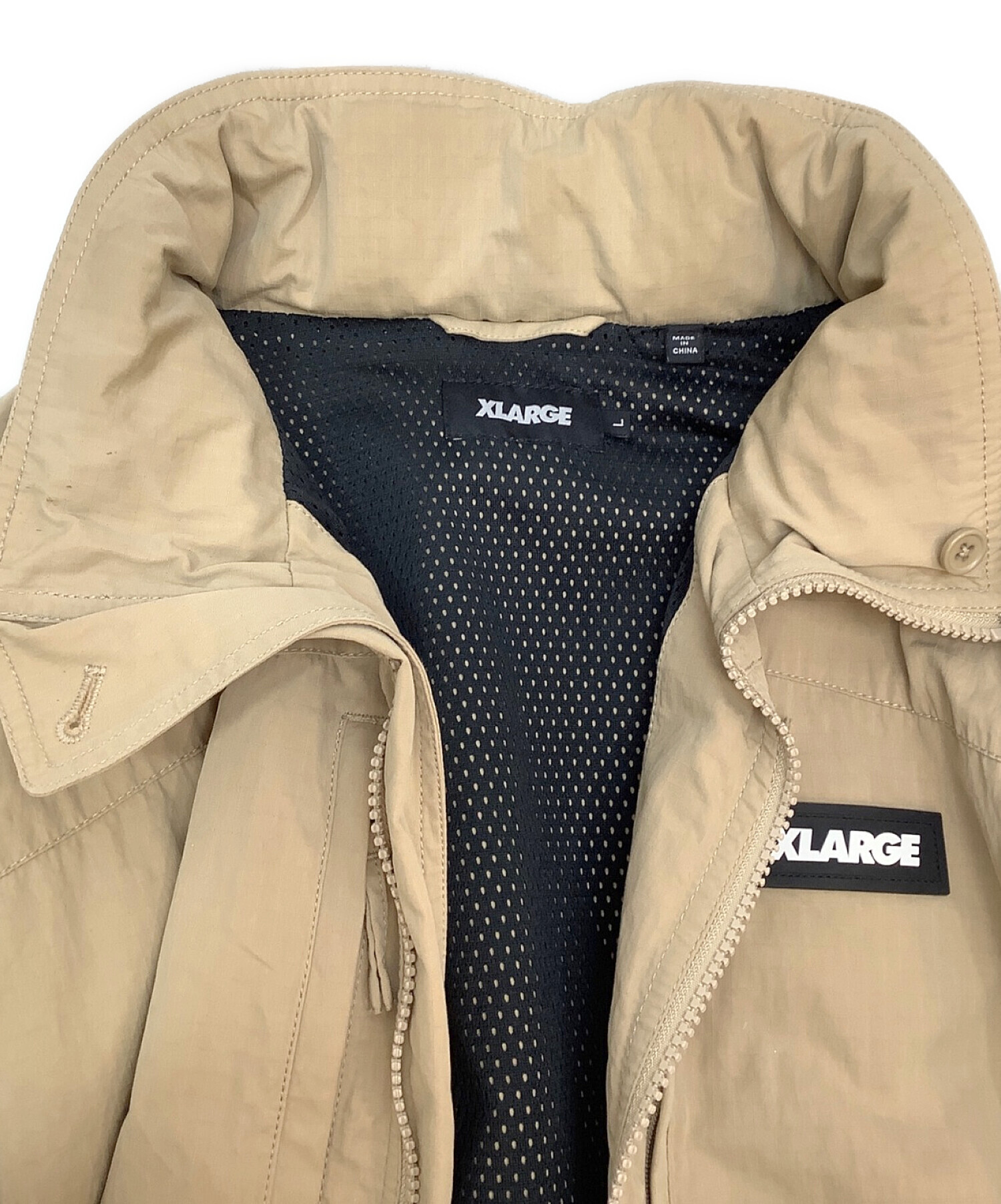 X-LARGE (エクストララージ) マルチジップジャケット ベージュ サイズ:L