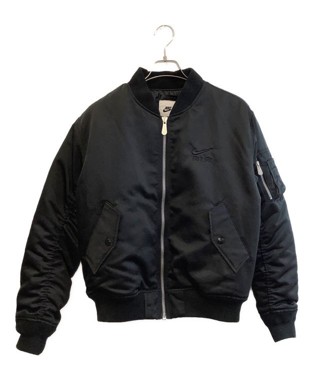 中古・古着通販】NIKE (ナイキ) MA-1ジャケット ブラック サイズ 