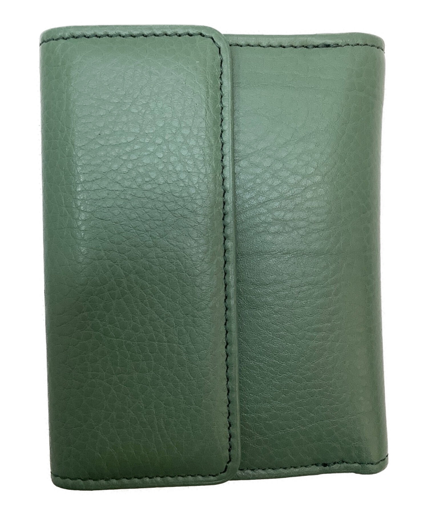 中古・古着通販】HIROFU (ヒロフ) 2つ折り財布 グリーン 未使用品  