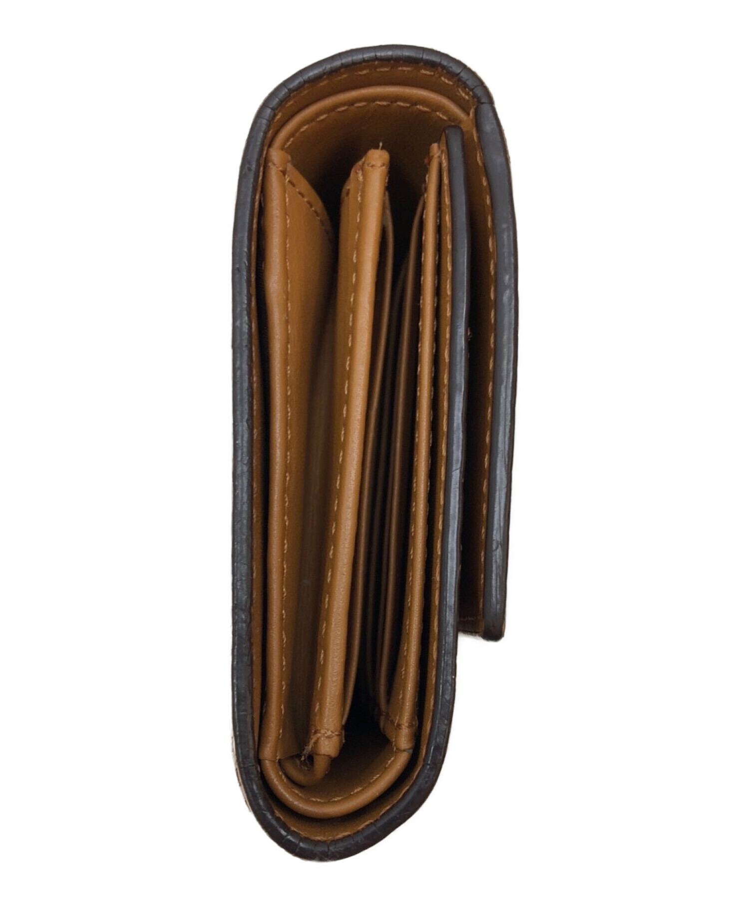 中古・古着通販】MCM (エムシーエム) 3つ折り財布 ブラウン｜ブランド 