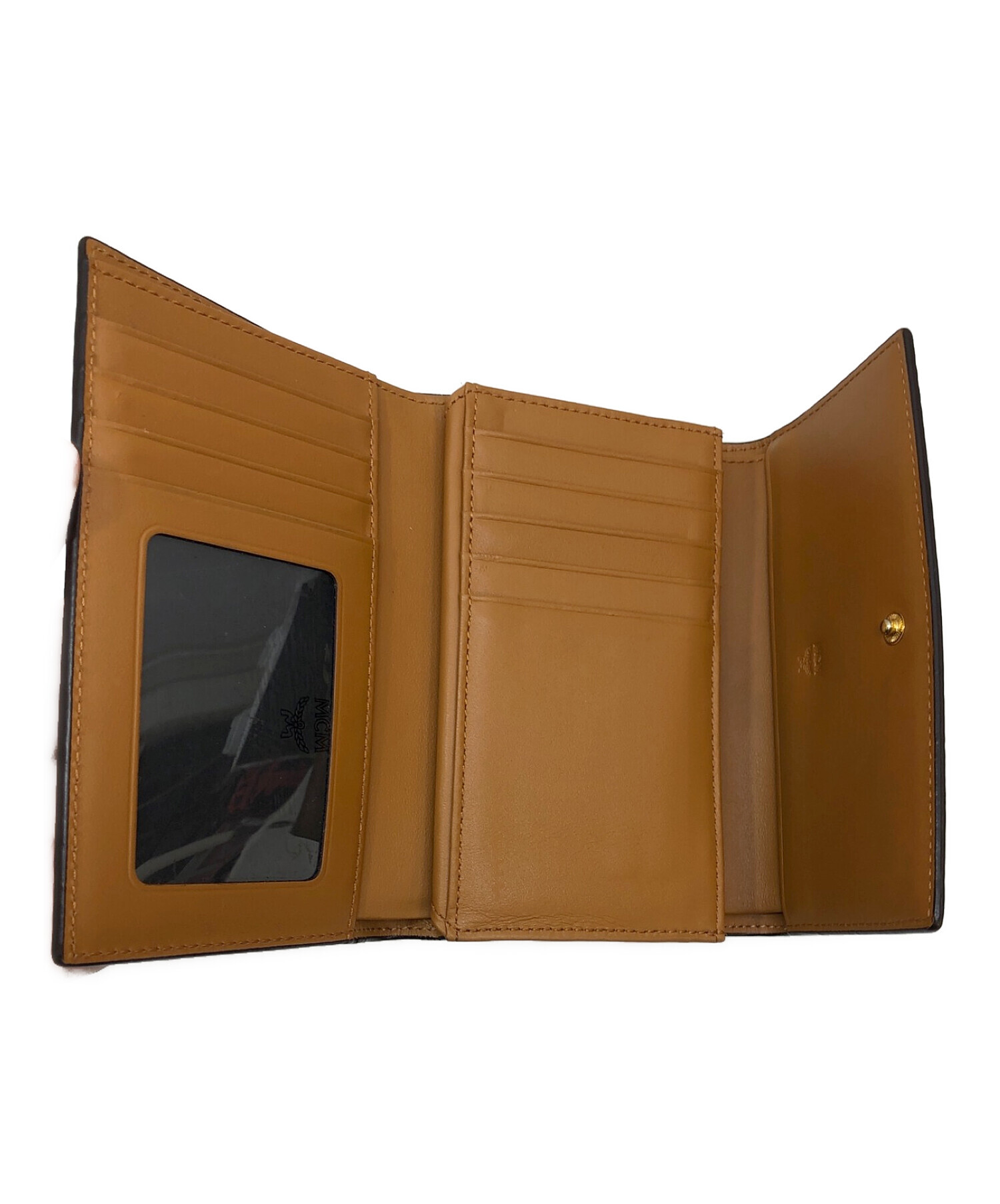 中古・古着通販】MCM (エムシーエム) 3つ折り財布 ブラウン｜ブランド 