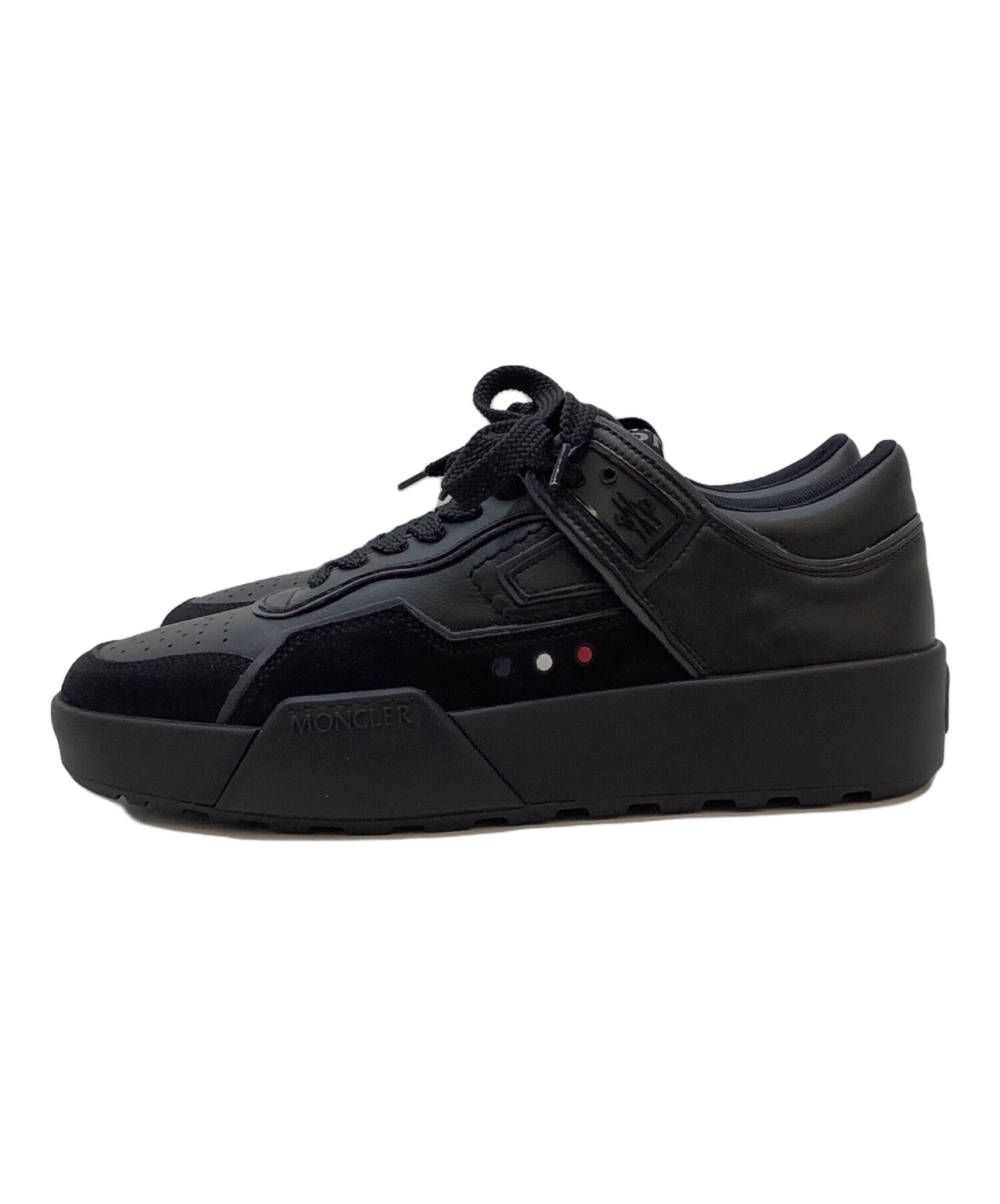 中古・古着通販】MONCLER (モンクレール) スニーカー ブラック サイズ 