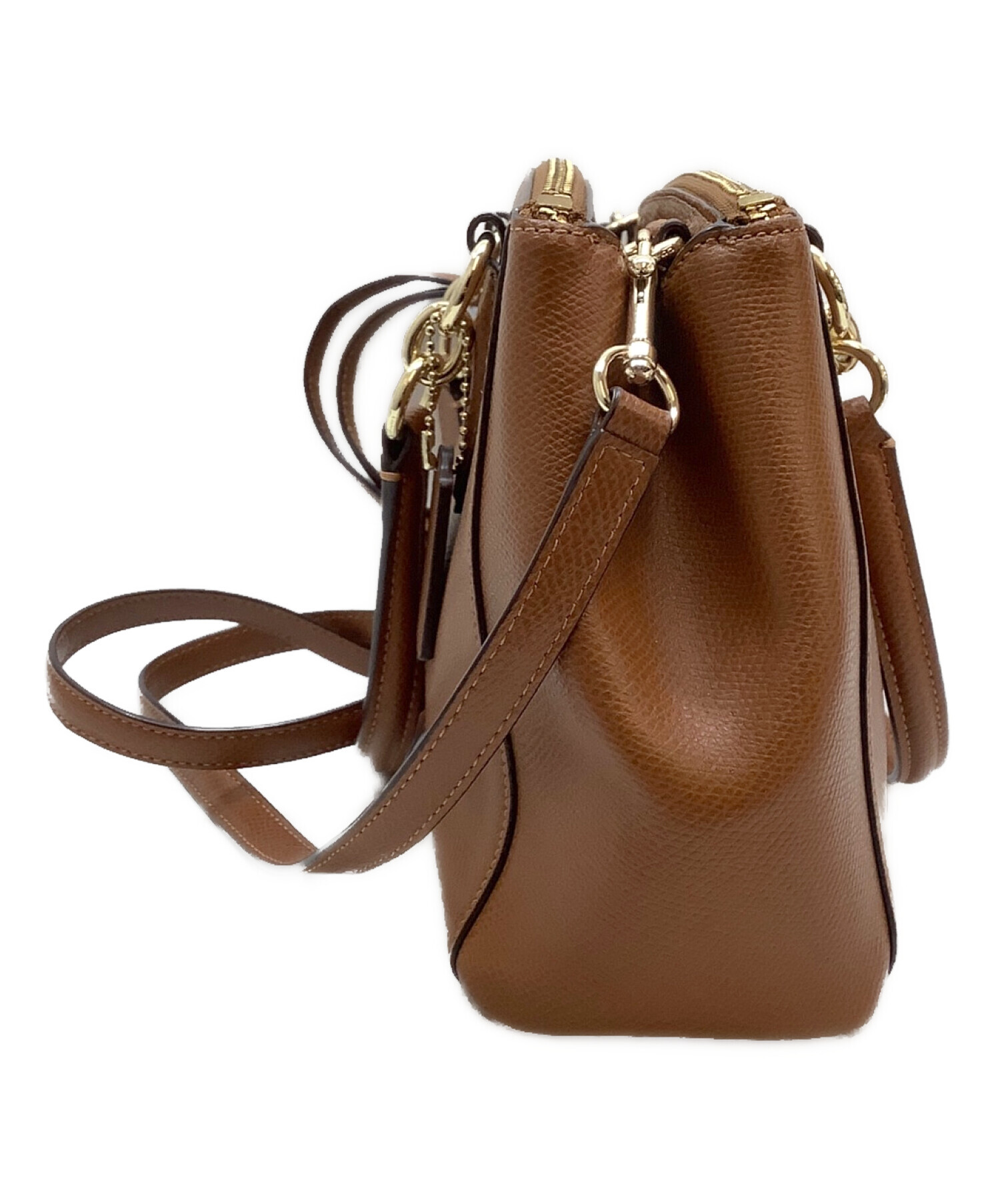 中古・古着通販】COACH (コーチ) 2WAYショルダーバッグ ブラウン 