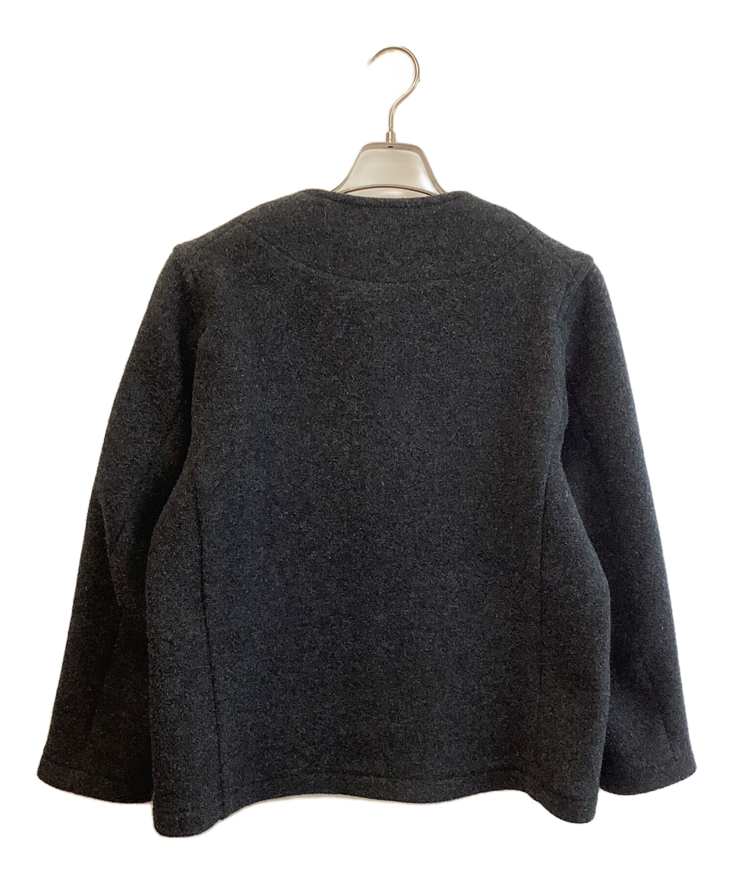 中古・古着通販】DANTON (ダントン) WOOL MOSEER ノーカラーコート 