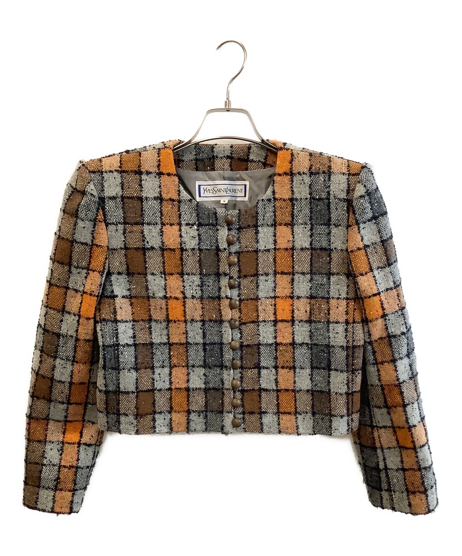 中古・古着通販】Yves Saint Laurent (イヴサンローラン) ツイード  