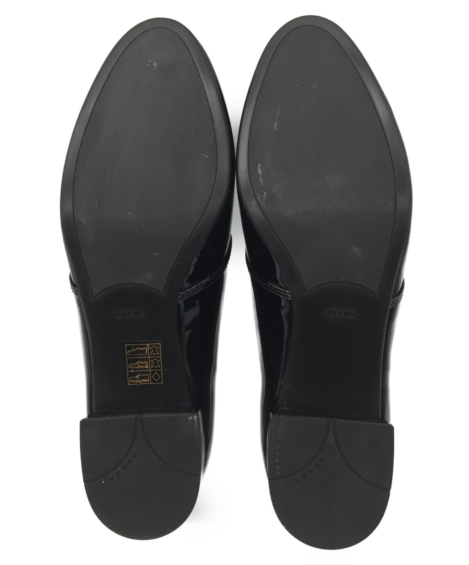 中古・古着通販】PRADA (プラダ) エナメルシューズ ブラック サイズ 
