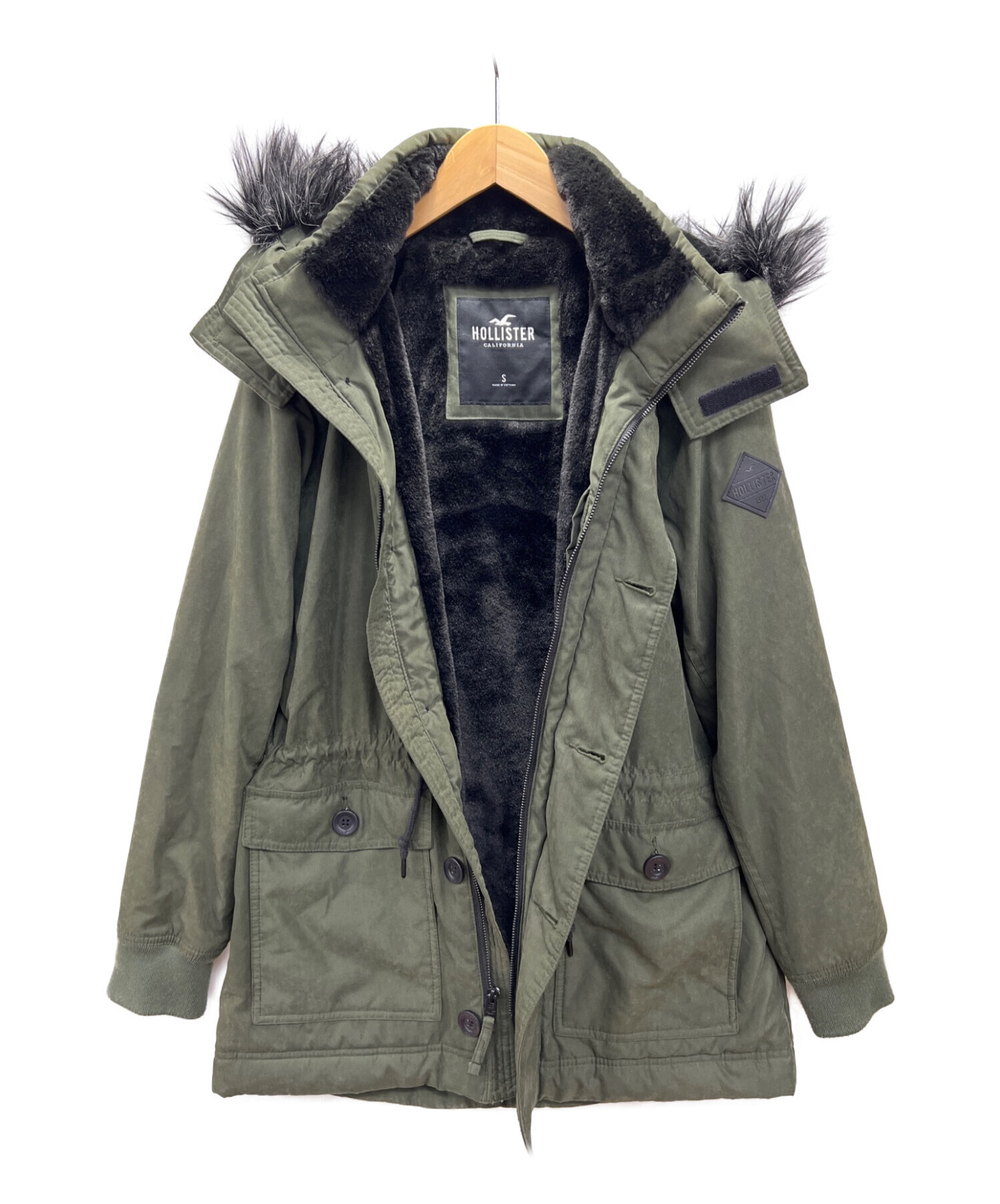 中古・古着通販】HOLLISTER (ホリスター) モッズコート グリーン 