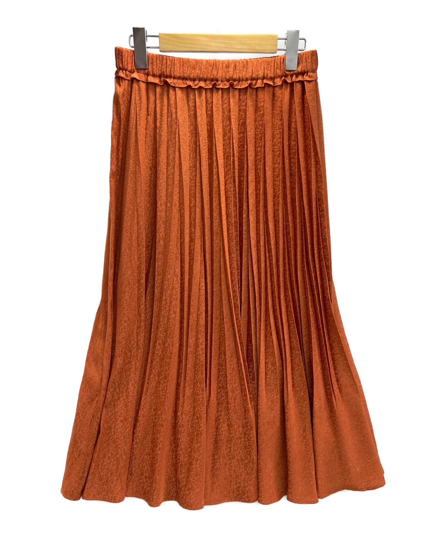 ADIEU TRISTESSE (アデュートリステス) プリーツスカート オレンジ サイズ:38