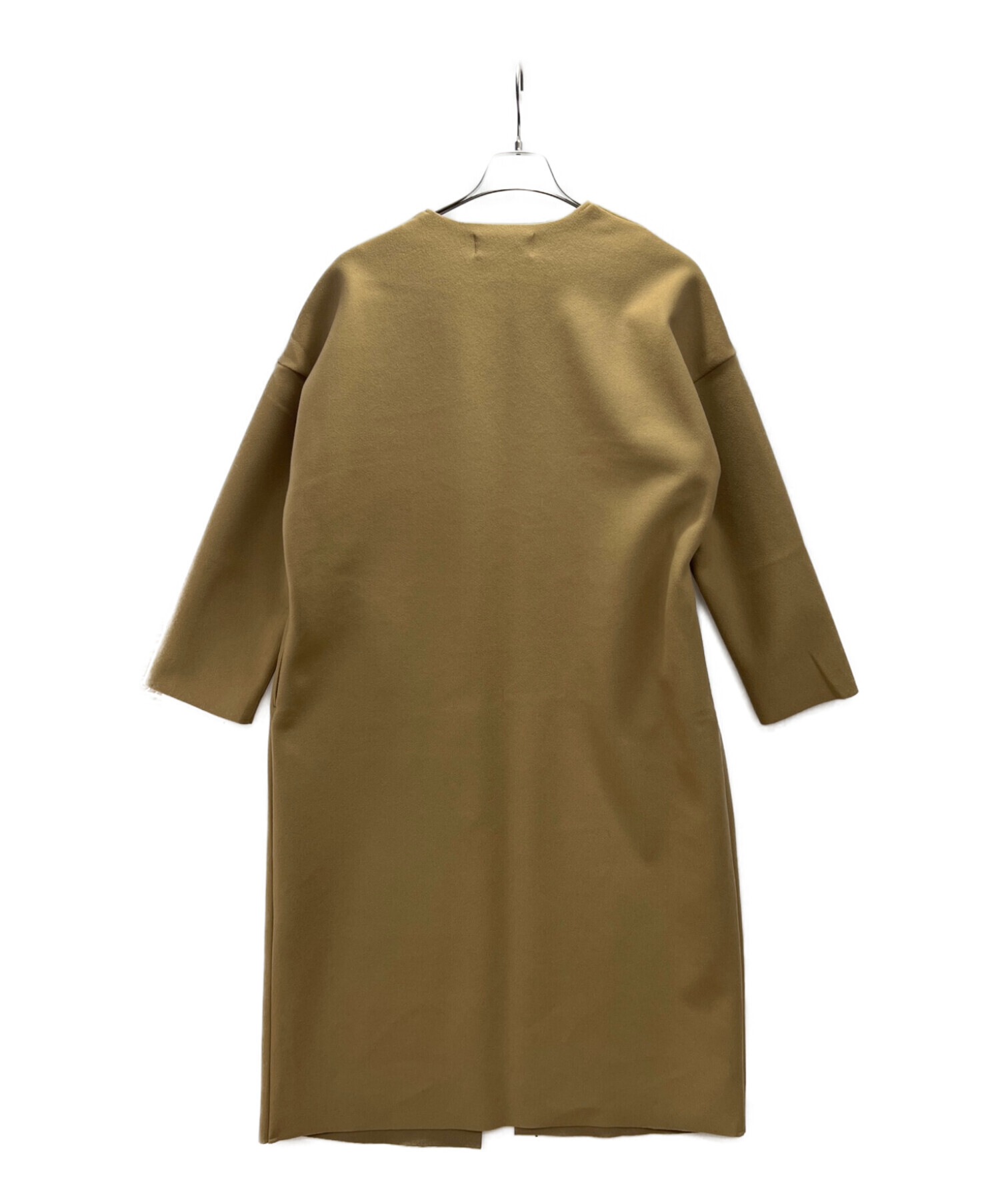 chocol raffine robe (ショコラフィネローブ) ノーカラーロングコート ベージュ サイズ:SIZE FREE 未使用品