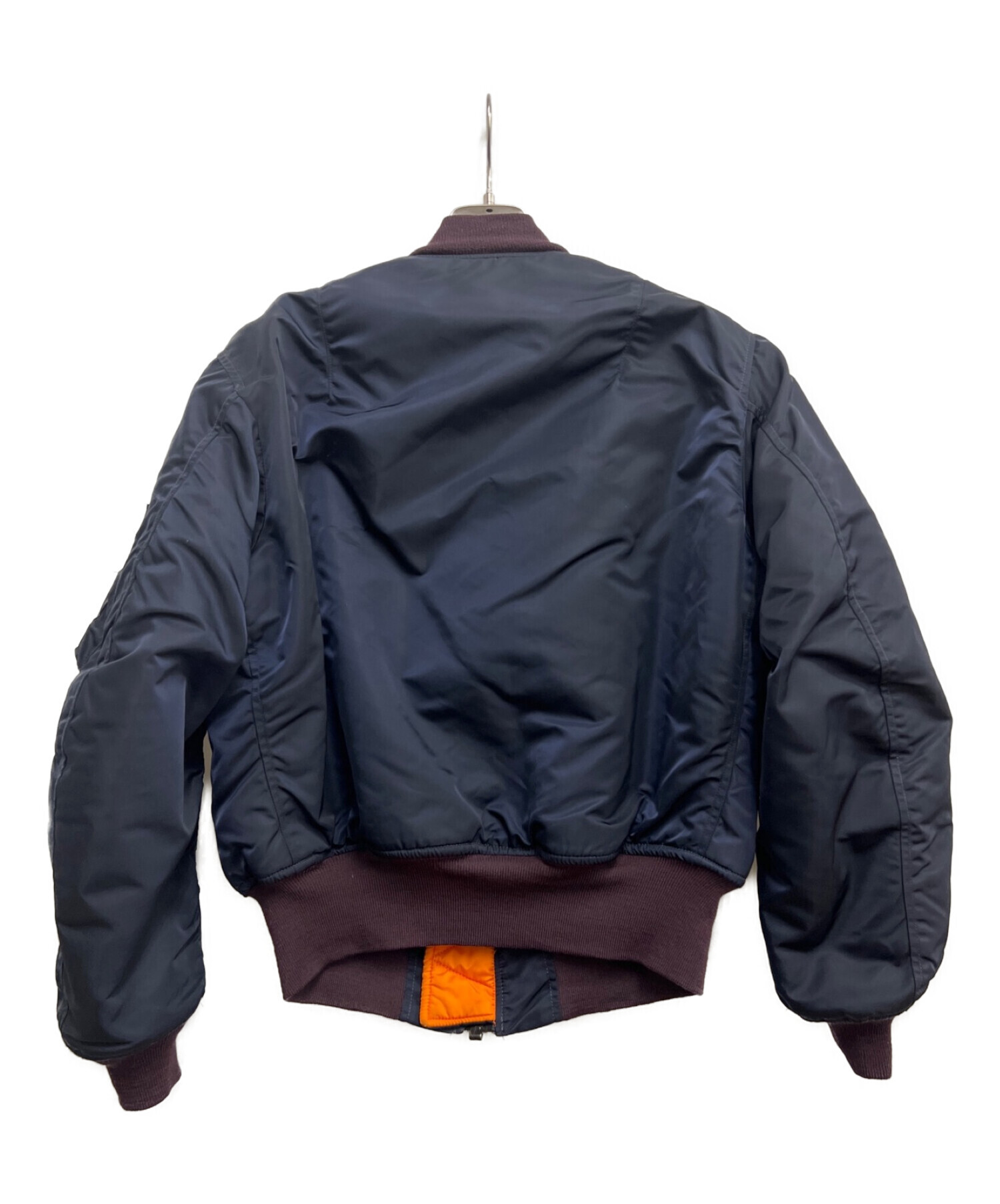ALPHA INDUSTRIES (アルファインダストリーズ) フライトジャケット ネイビー/オレンジ サイズ:SIZE M