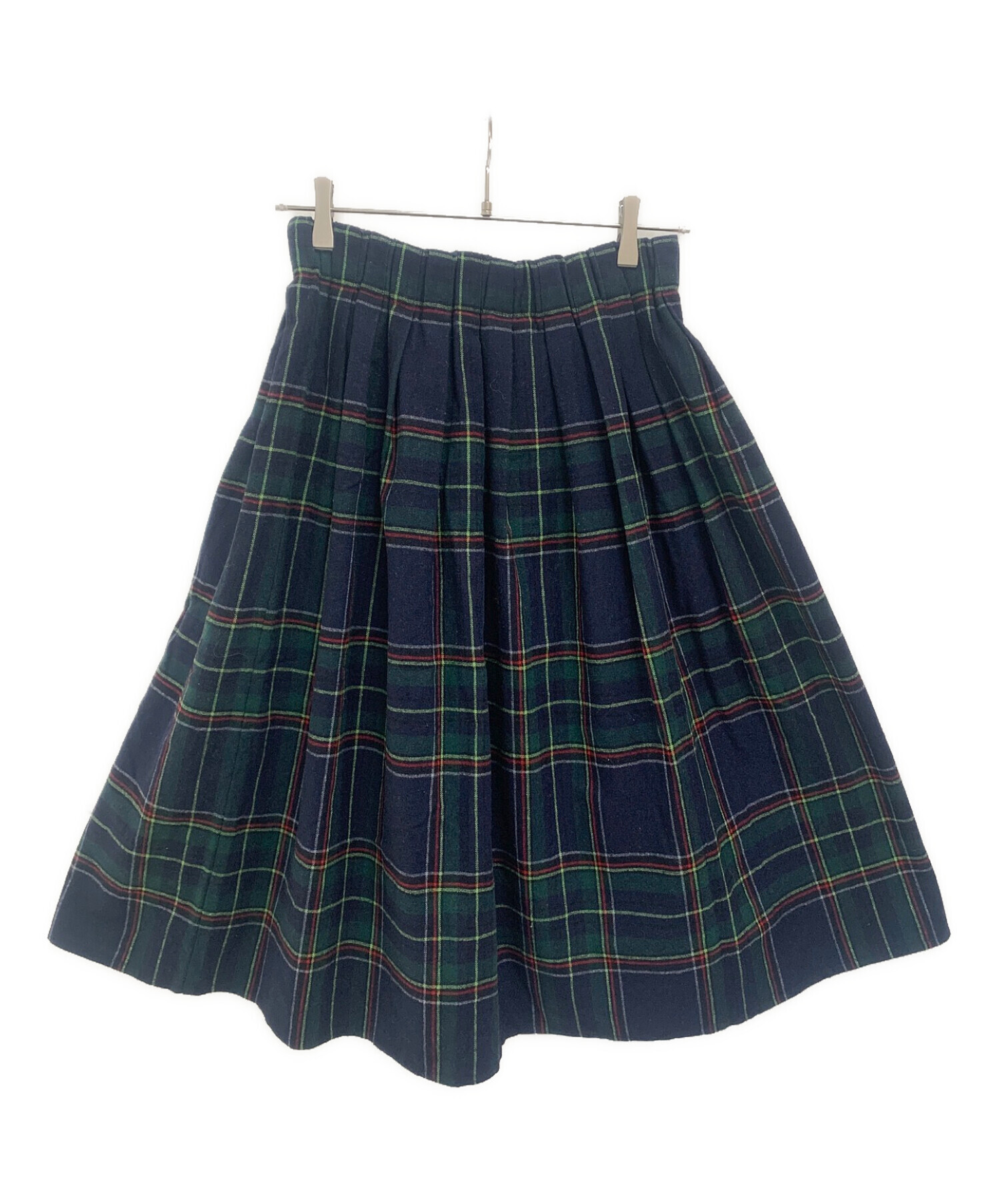 O'NEIL OF DUBLIN ウール ブレンド タック チェック スカート