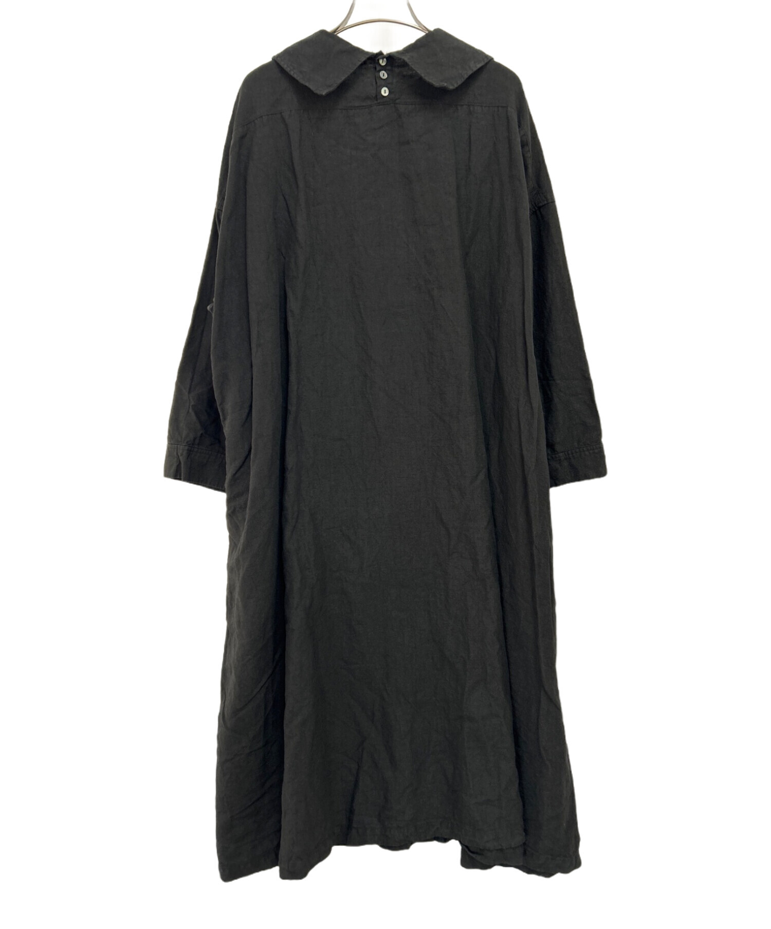 中古・古着通販】nest Robe (ネストローブ) ブラックリネンスモック  