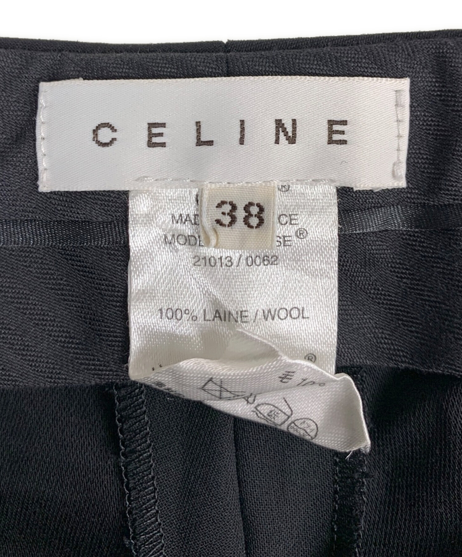 中古・古着通販】CELINE (セリーヌ) スラックス ブラック サイズ:38