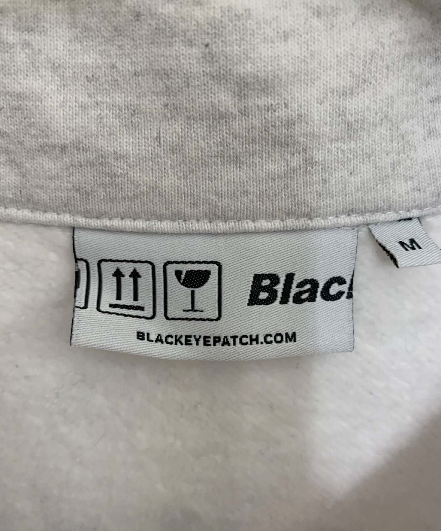 BlackEyePatch (ブラックアイパッチ) ハーフジップスウェット グレー サイズ:M