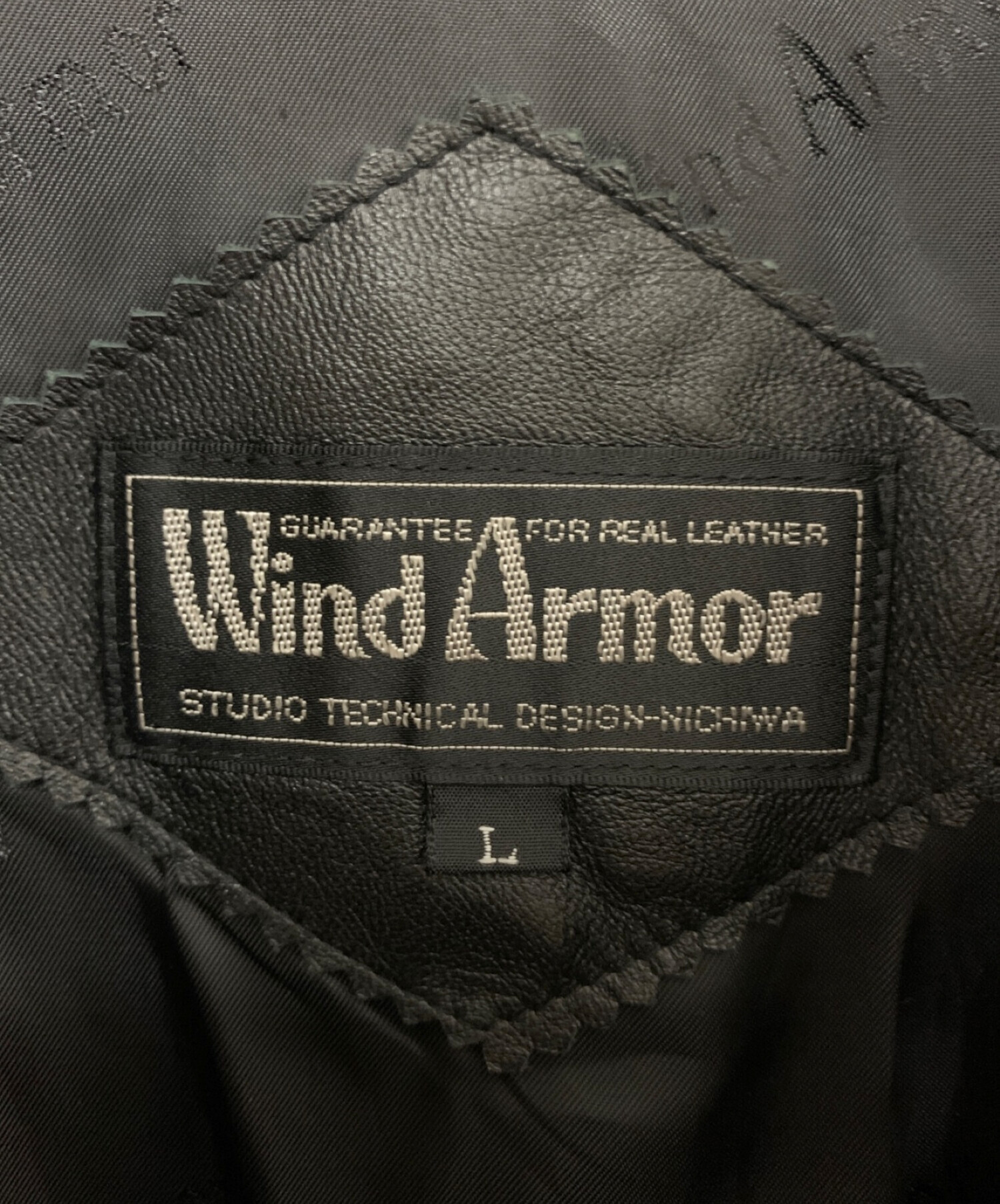 中古・古着通販】Wind Armor (ウィンドアーマー) 古着レザーコート 