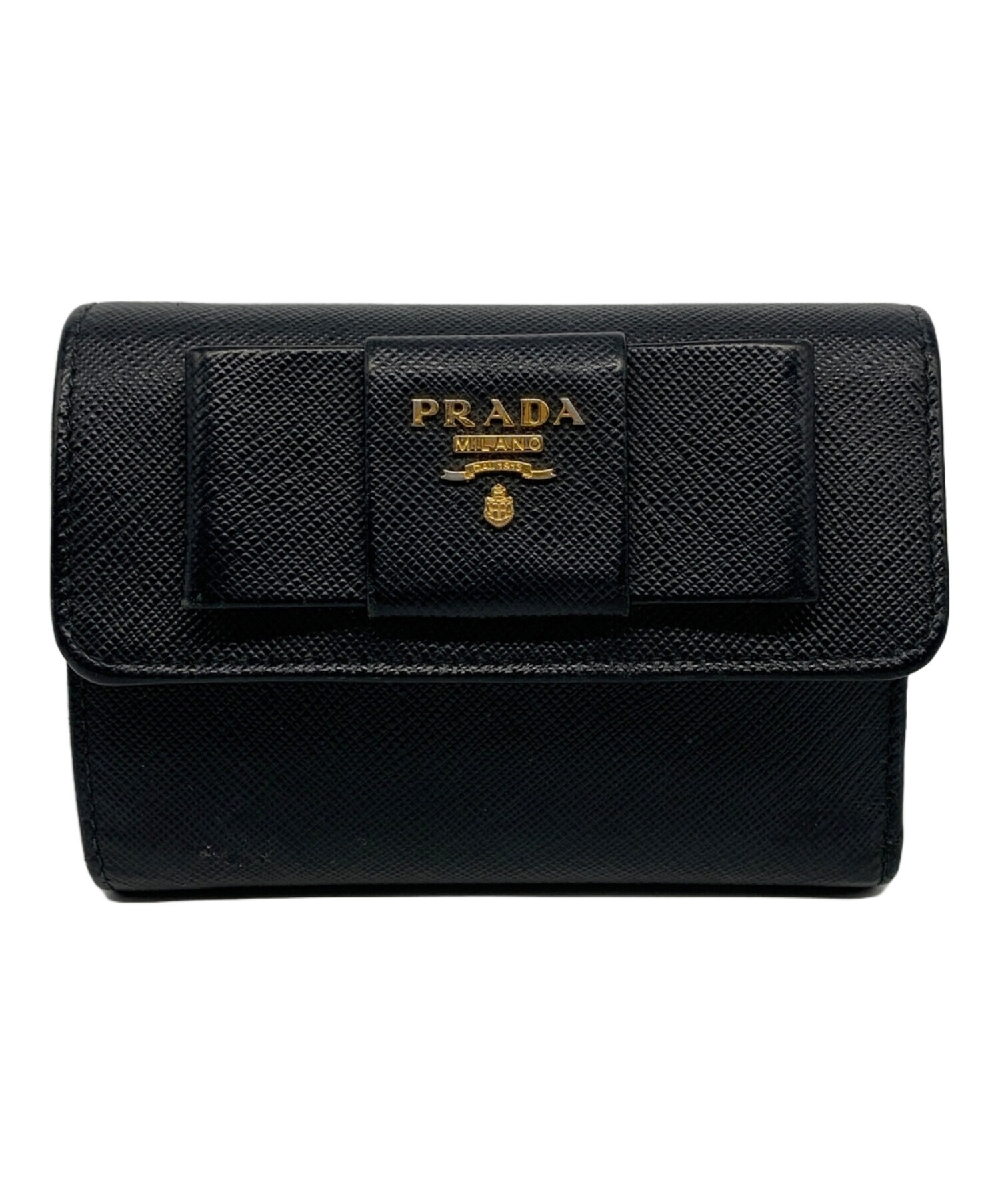 PRADA プラダ サフィアーノ 財布 三つ折り 乳臭く