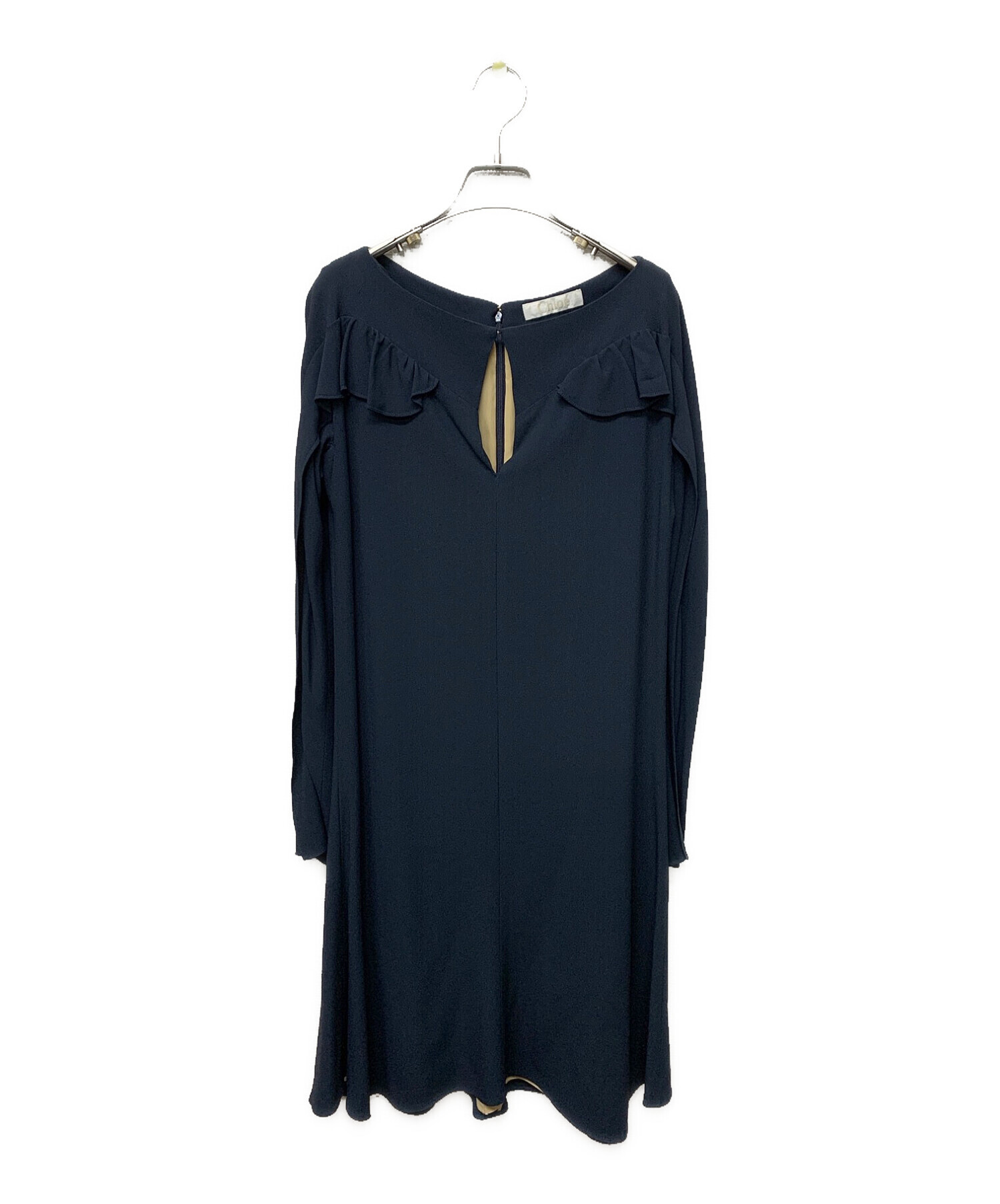 中古・古着通販】Chloe (クロエ) ワンピース ネイビー サイズ:34  