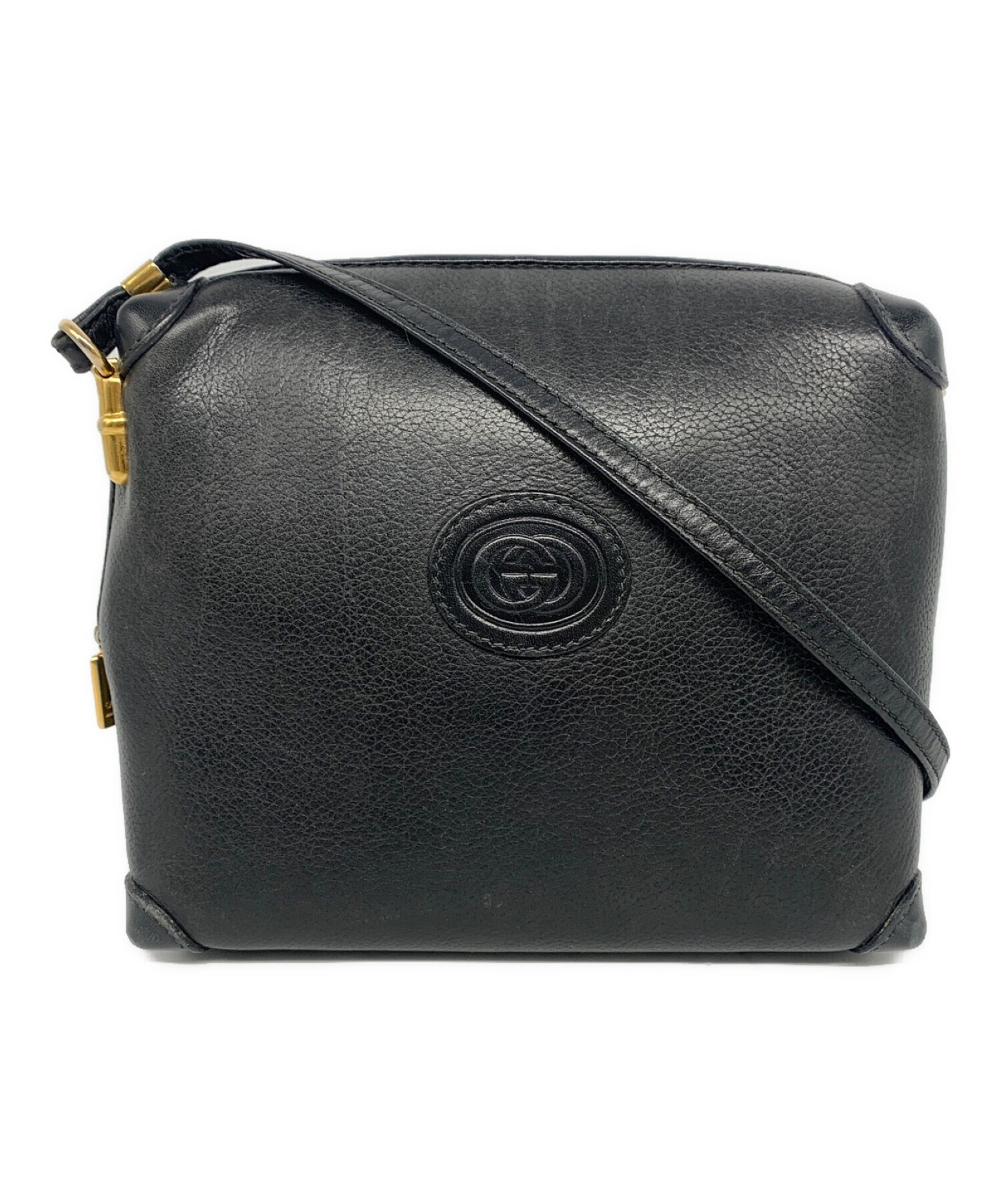 中古・古着通販】GUCCI (グッチ) オールレザーショルダーバック 