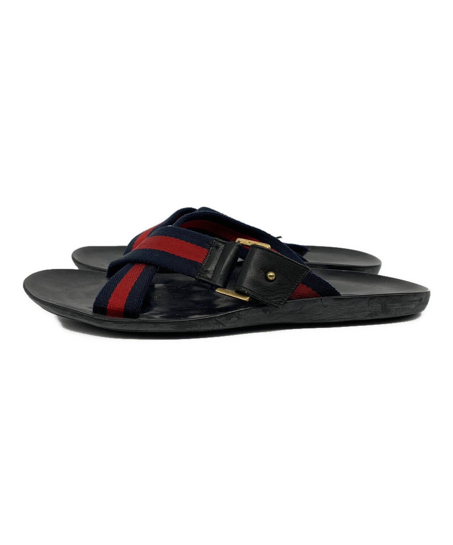 中古・古着通販】GUCCI (グッチ) シェリーライン クロスベルトサンダル 
