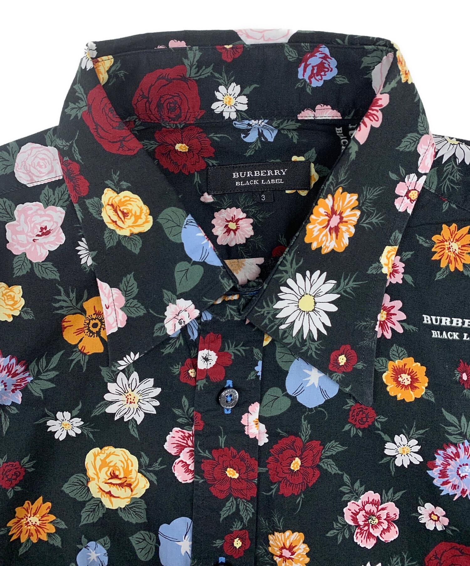バーバリー ブラックレーベル 3 L シャツ 花柄 長袖 BURBERRY 【公式通販】