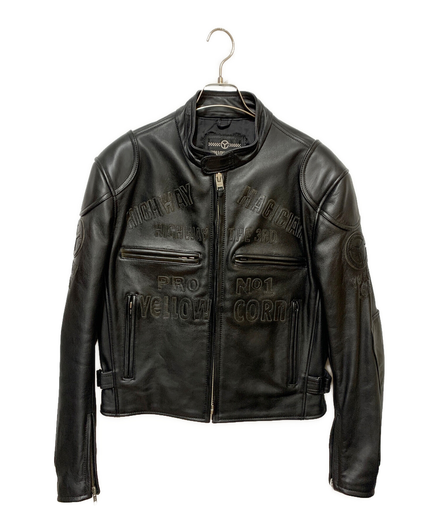 イエローコーン レザージャケット Lサイズ 牛革 本革 イエローコーン