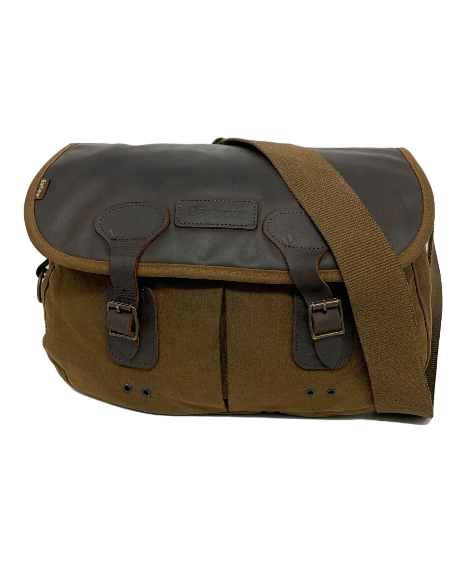 中古・古着通販】Barbour (バブアー) ワックスレザーショルダーバッグ 