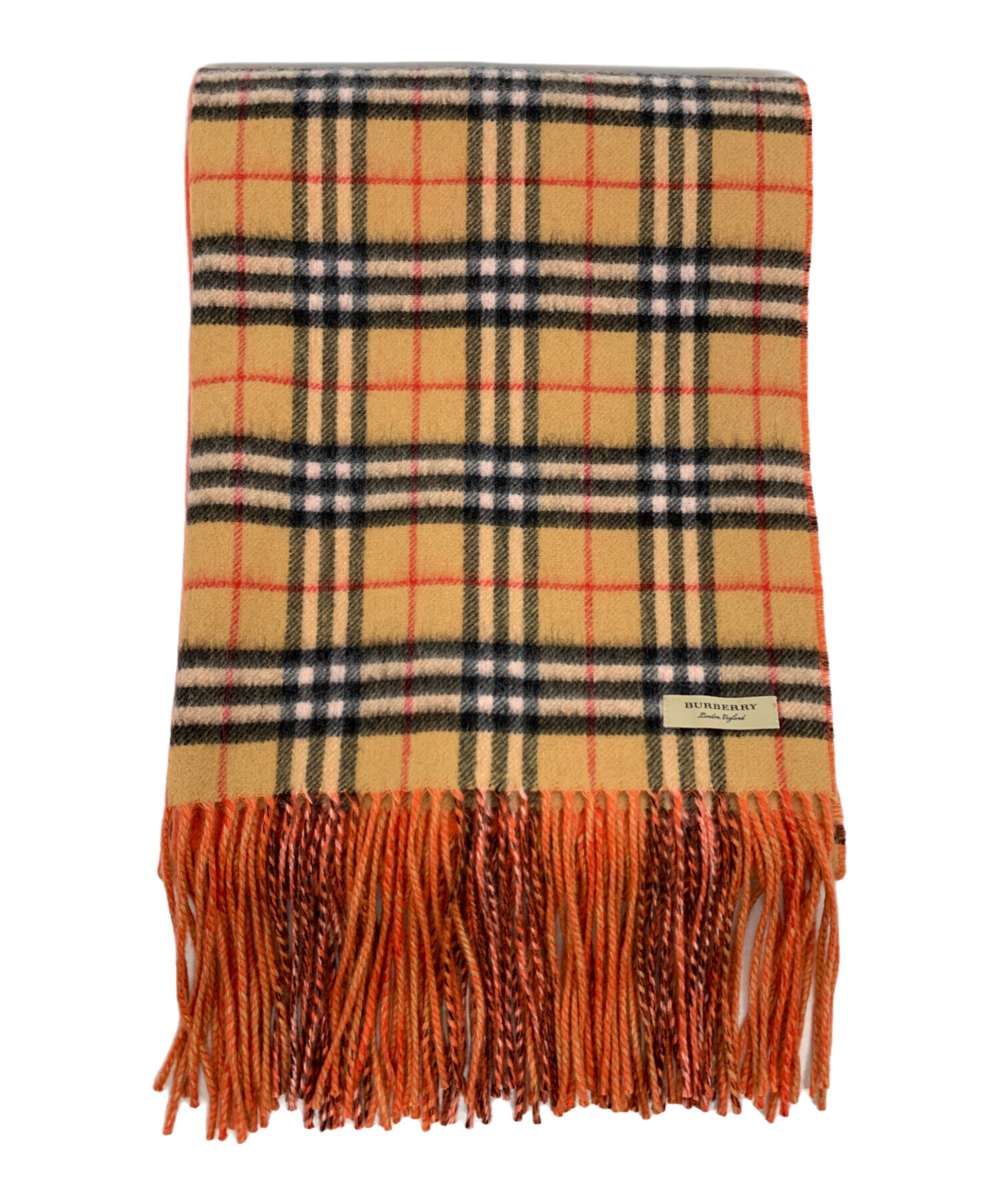 中古・古着通販】BURBERRY (バーバリー) 大判ストール ベージュ 