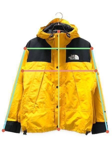 the north face GORE-TEX マウンテンパーカー　イエロー