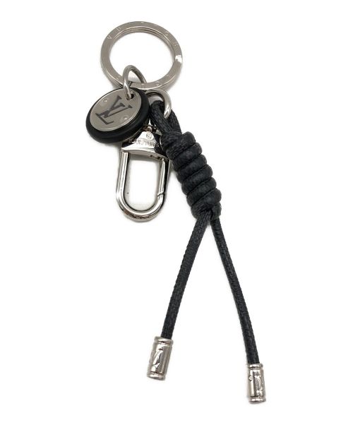 Louis Vuitton M67224 Leather Rope Key Holder, Grey, One Size