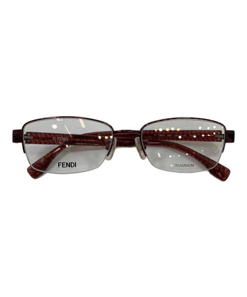 中古・古着通販】FENDI (フェンディ) 眼鏡フレーム ブラウン サイズ:53 