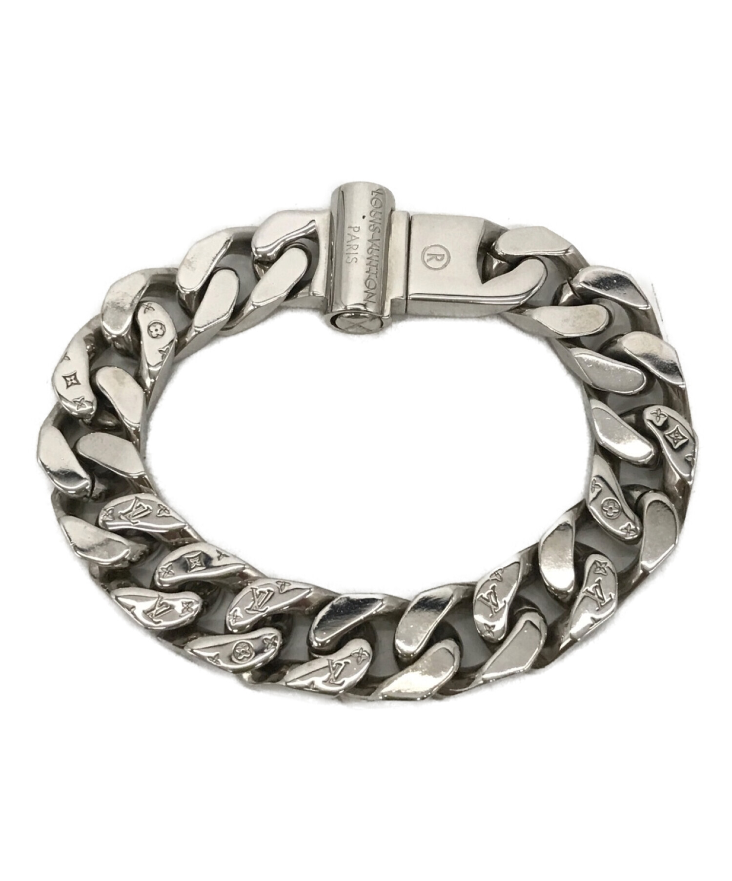 LOUIS VUITTONルイヴィトン ブラスレ・メタルLVチェーンリンクス