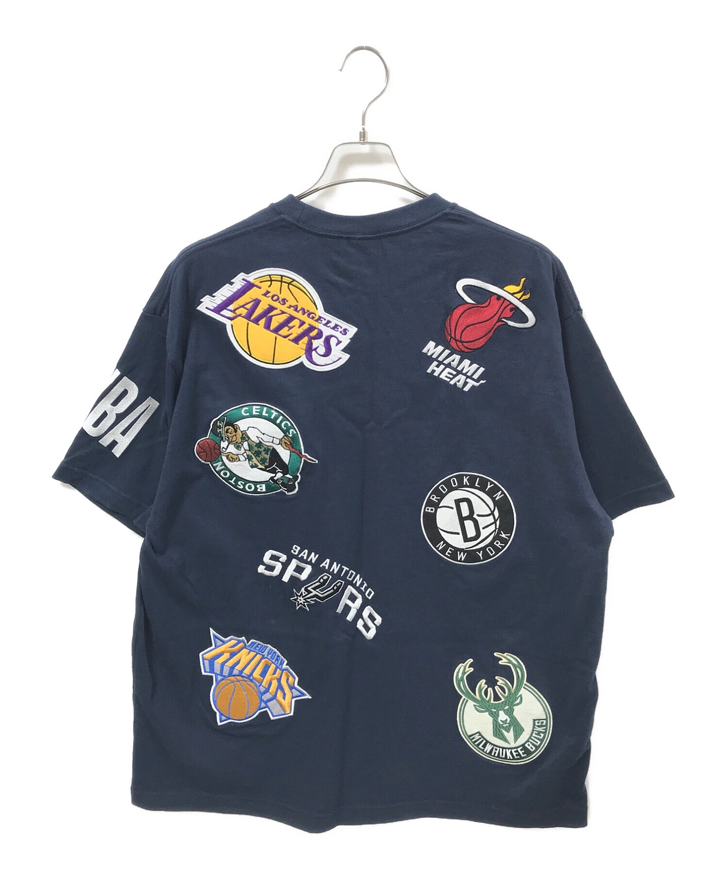 FREAK'S STORE (フリークスストア) NBAワッペンTシャツ ネイビー サイズ:Ｍ