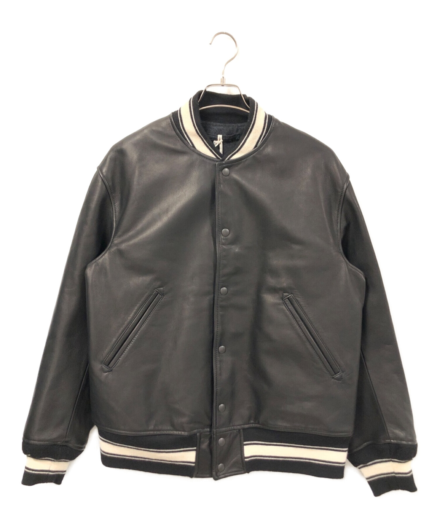 A vontade (アボンタージ) All Leather Award Jacket/オールレザーアワードジャケット ブラック サイズ:Ｌ 未使用品