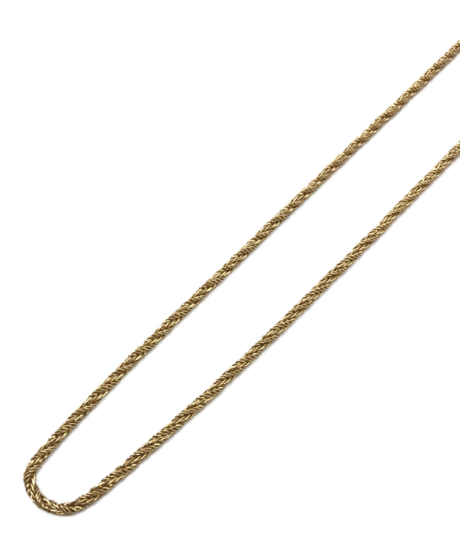 【美品】Dior　ディオール　ネックレス　ツイストチェーン　ゴールド　CDロゴ
