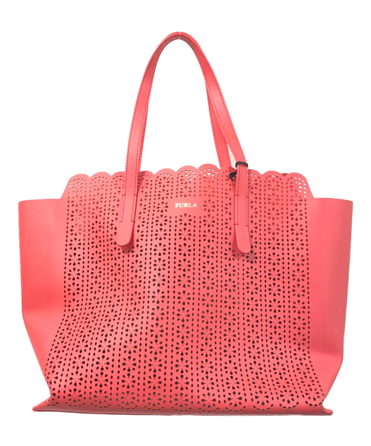 FURLA レザートート （FURLA - FURLA バイカラーレザートートバッグの  