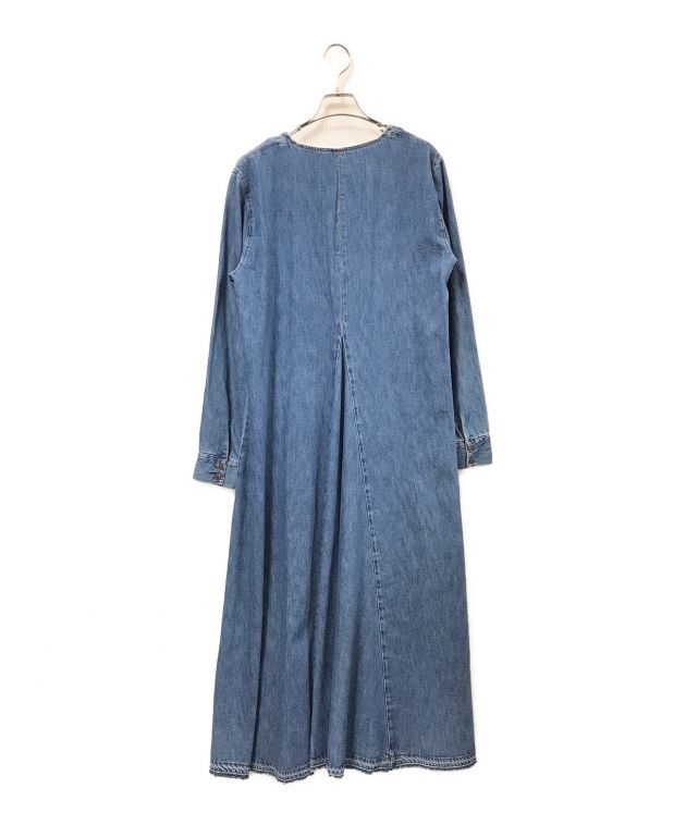 中古・古着通販】ZARA (ザラ) LONG DENIM DRESS/ロング デニム ドレス  